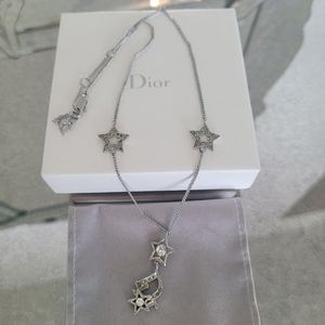 Dior silver costume jewelry necklace